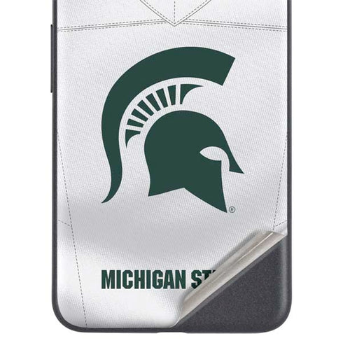Michigan State University White Jersey Google Pixel 5a Skin